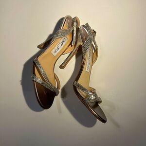 Jimmy Choo leather slingback sandals